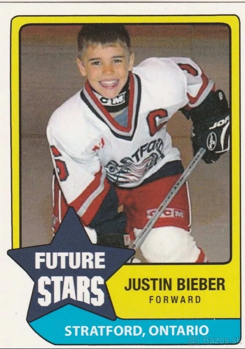 Hokejova karta Justin Bieber