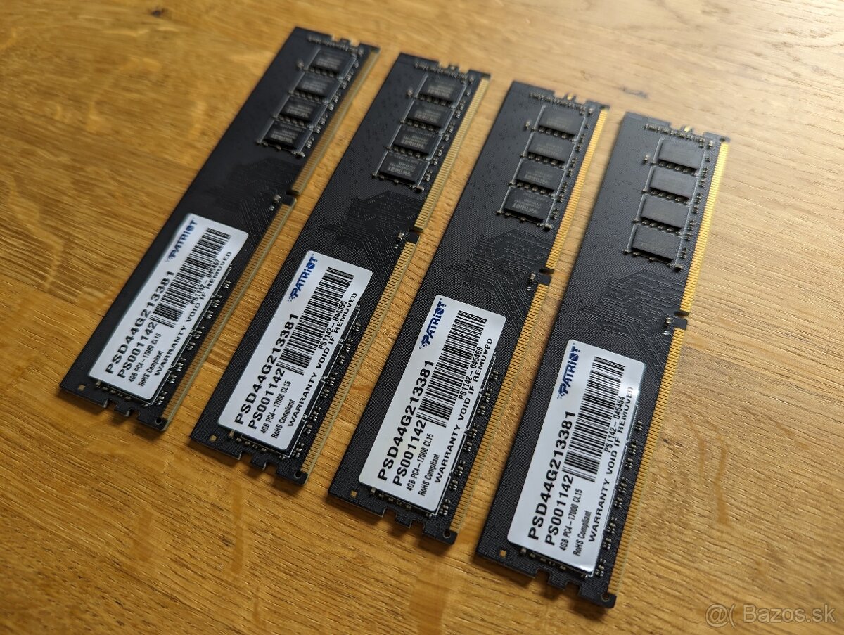 DDR4 4x4GB - Patriot Signature Line (aj samostatne)