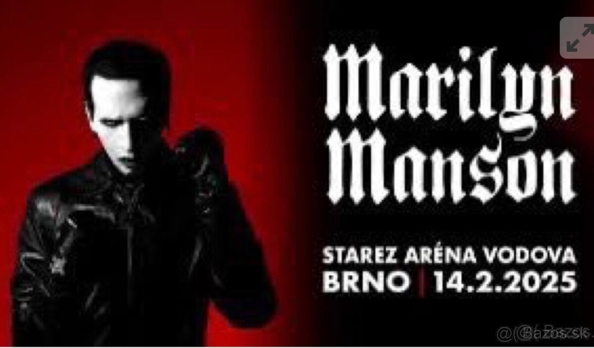 Vstupenky na koncert Marilyn Manson