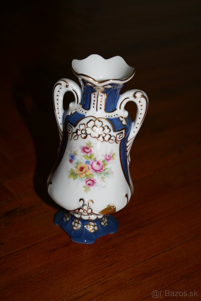 Porcelánové vázičky Royal Bohemia Czechoslovakia výška 14cm