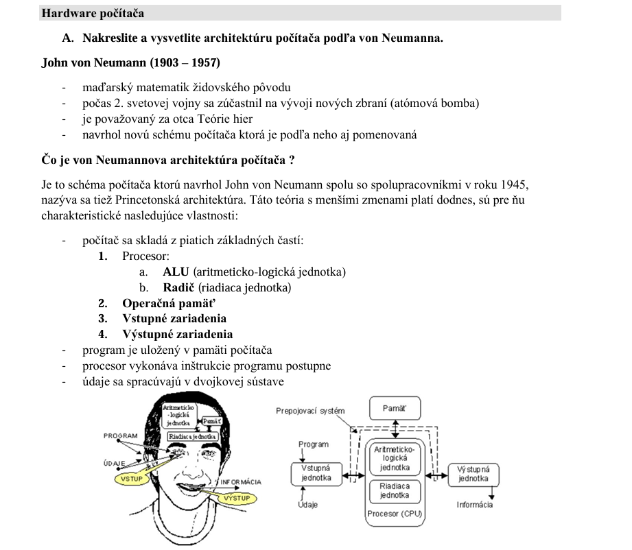 Maturitné témy z informatiky (INF)