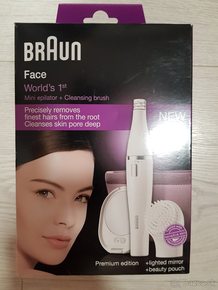 Epilátor Braun Face 830 s čistiacou kefkou