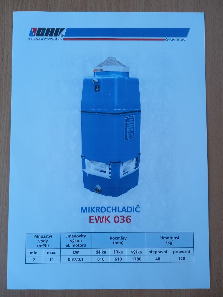 Chladící zařízení / věž / mikrochladič