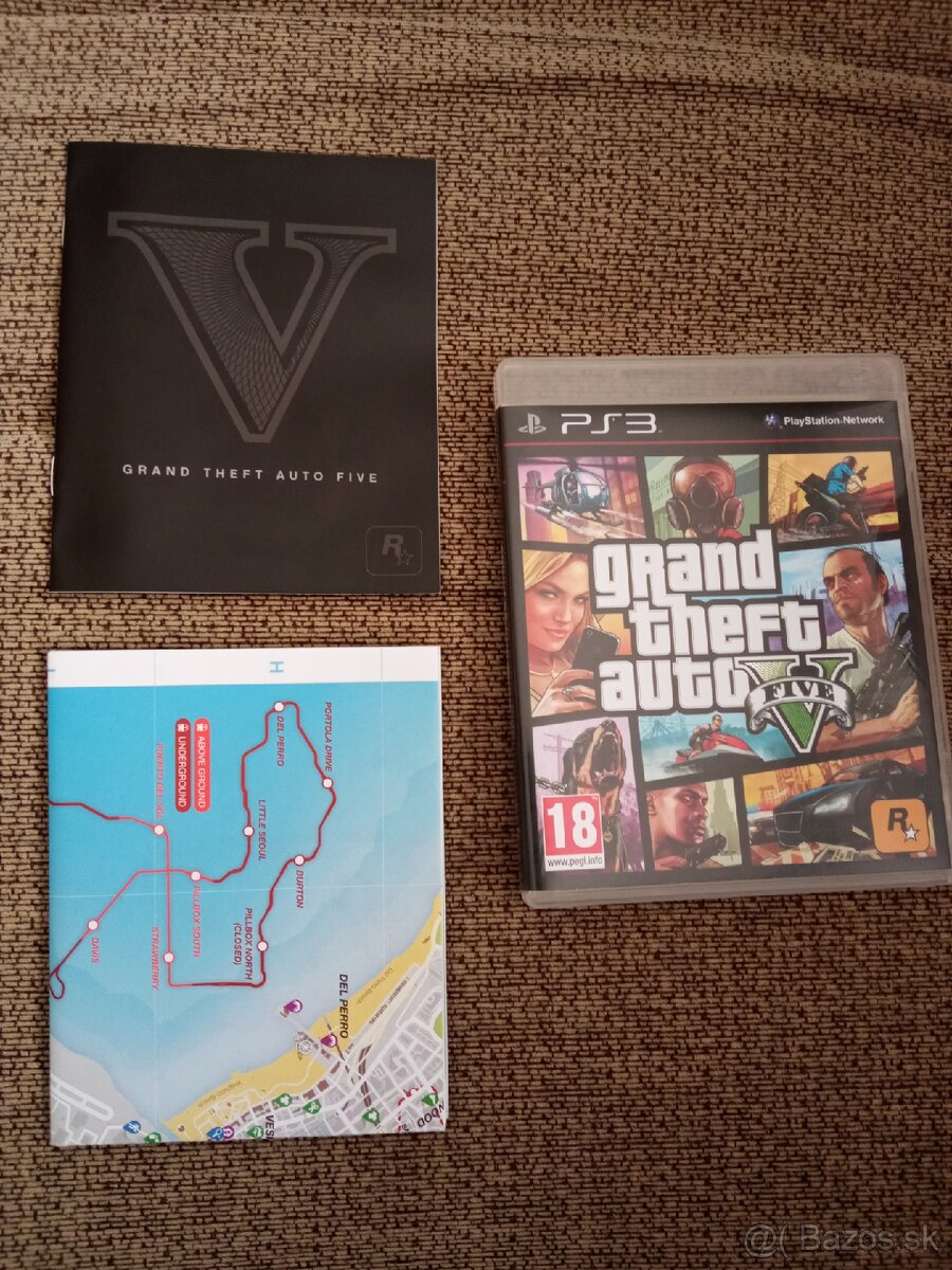 PS3 GTA 5 + mapa