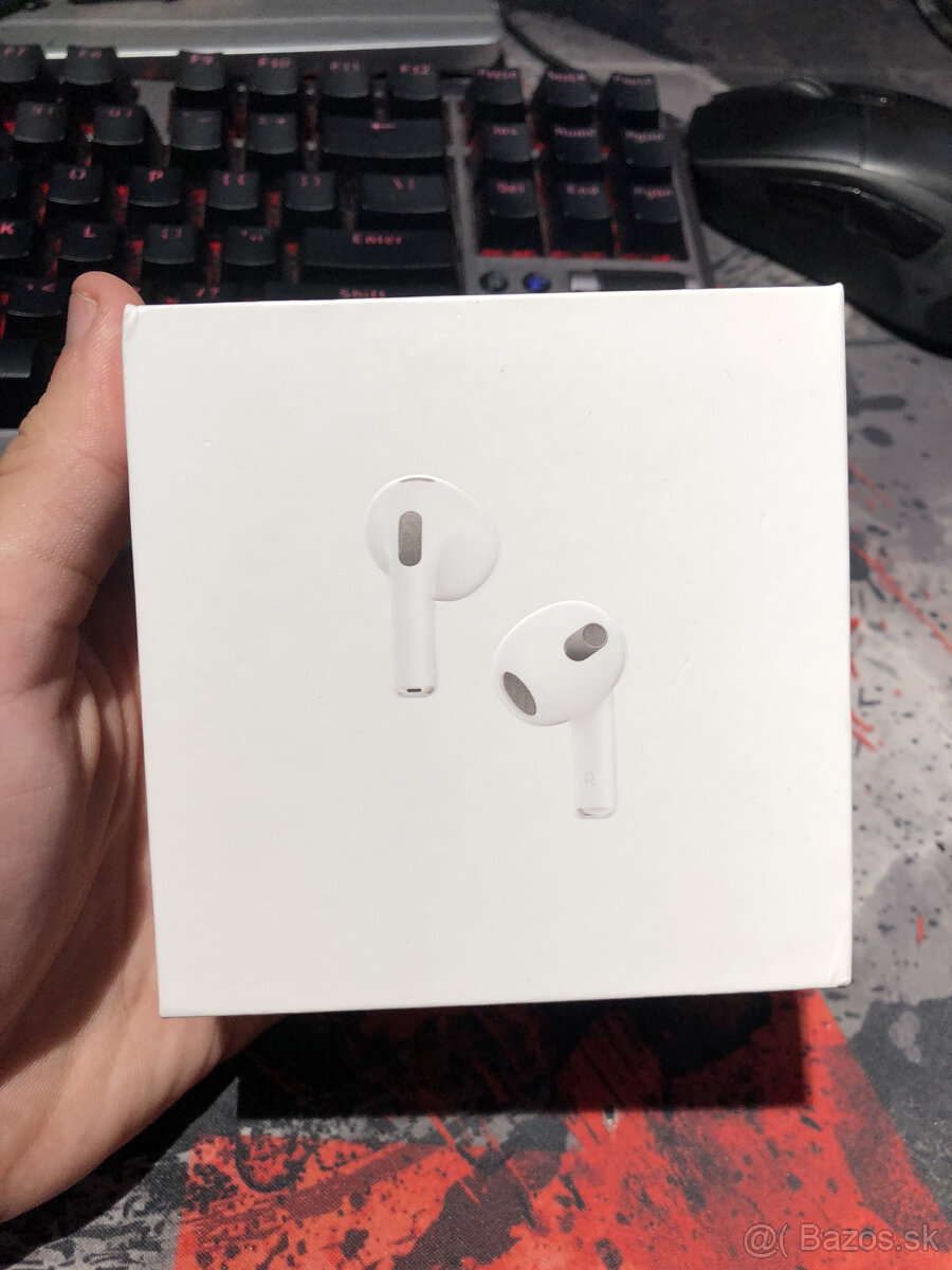 Predám nové, nerozbalené Apple AirPods 3. gen (Lightning)