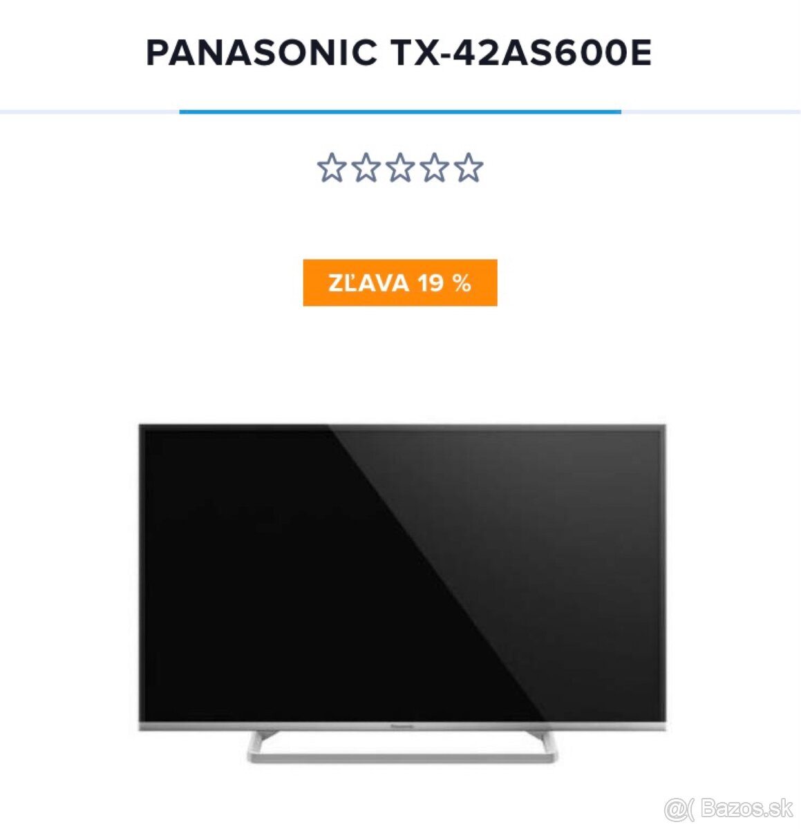 TV Panasonic 42palcov LED Full HD