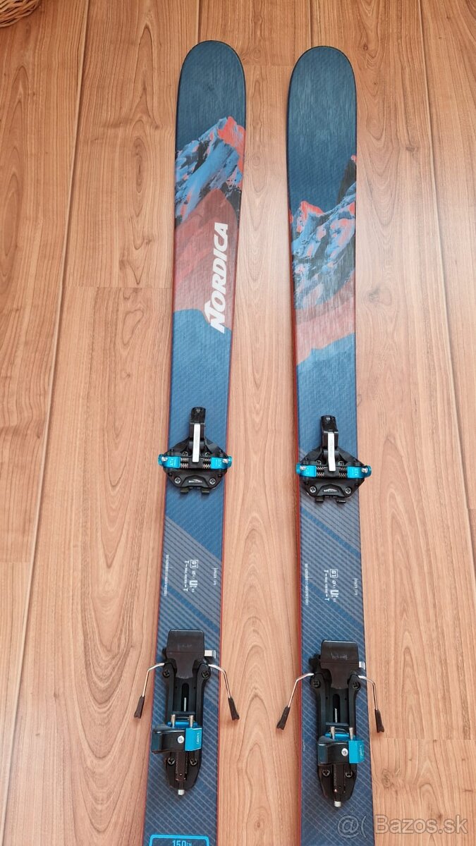 Juniorsky /damsky skialp set 150cm, super stav