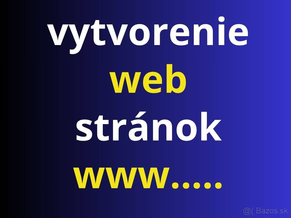 WEB stránka do 10 dní kompletne spustená