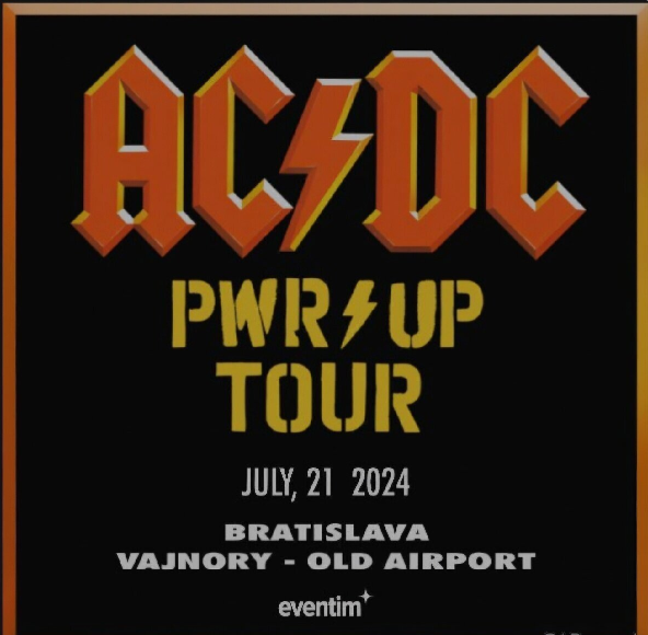 ACDC listok - 21.7.2024 Bratislava (golden circle)