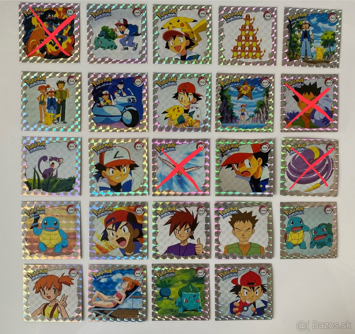 Pokemon nálepky artbox 1999