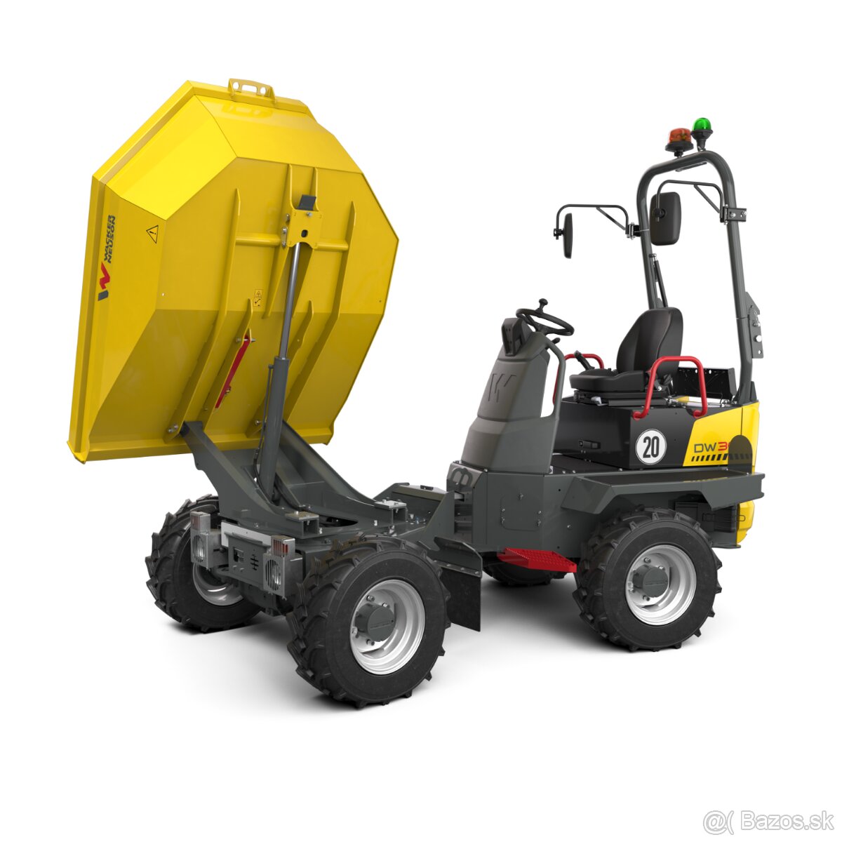 Zemné práce : kolesový dumper DW 20