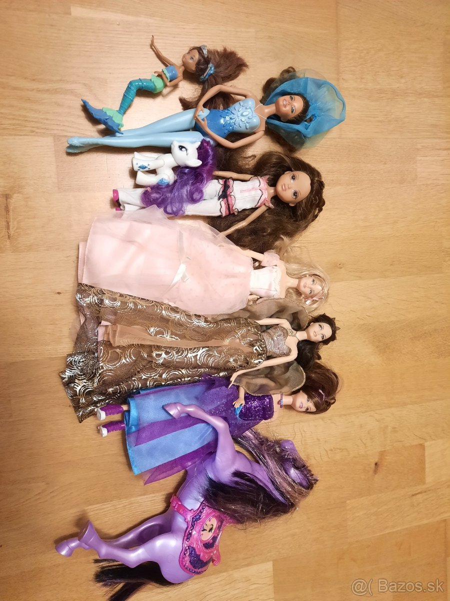 Bábika mattel barbie, kôň, poník princezná, polly pocket