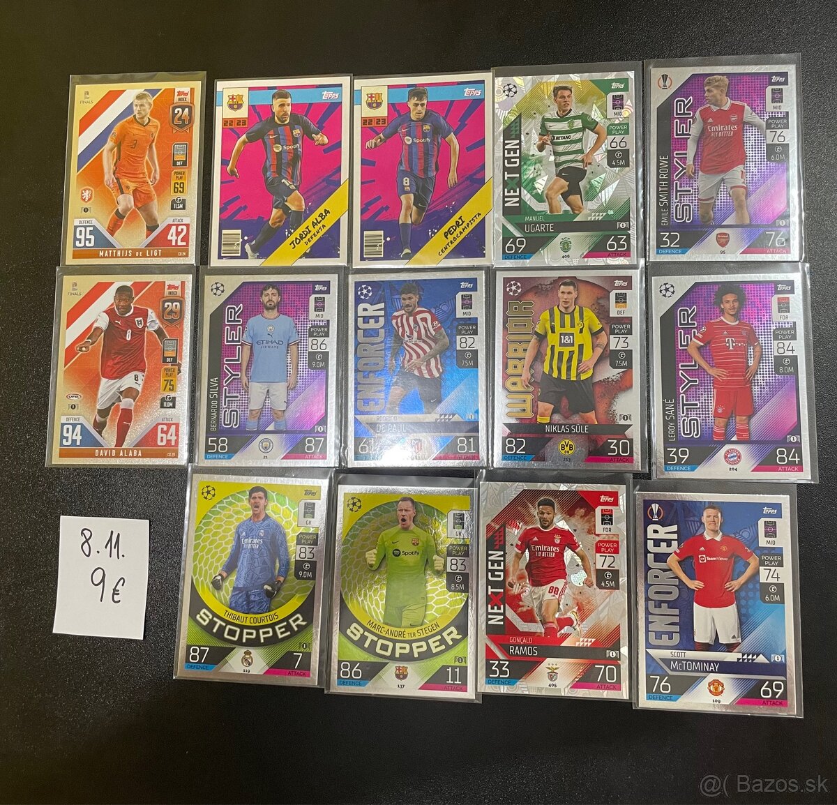 Futbalove karty Topps Mix