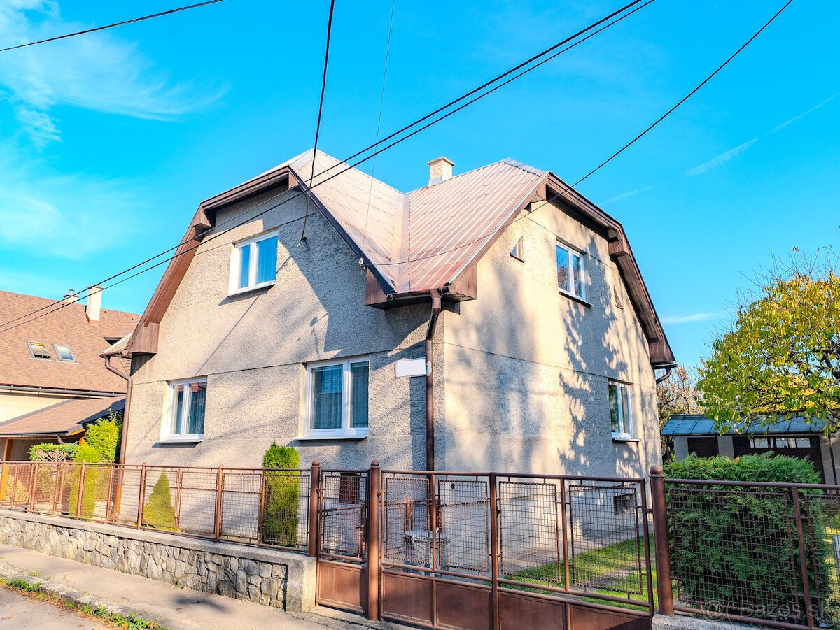 Exkluzívne na predaj rodinný dom v širšom centre Martina