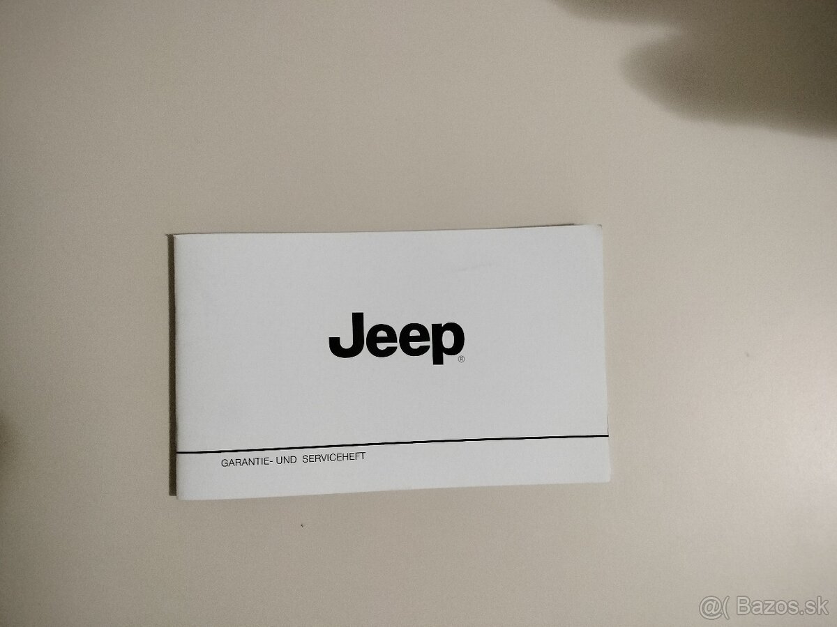 Jeep servisná knižka