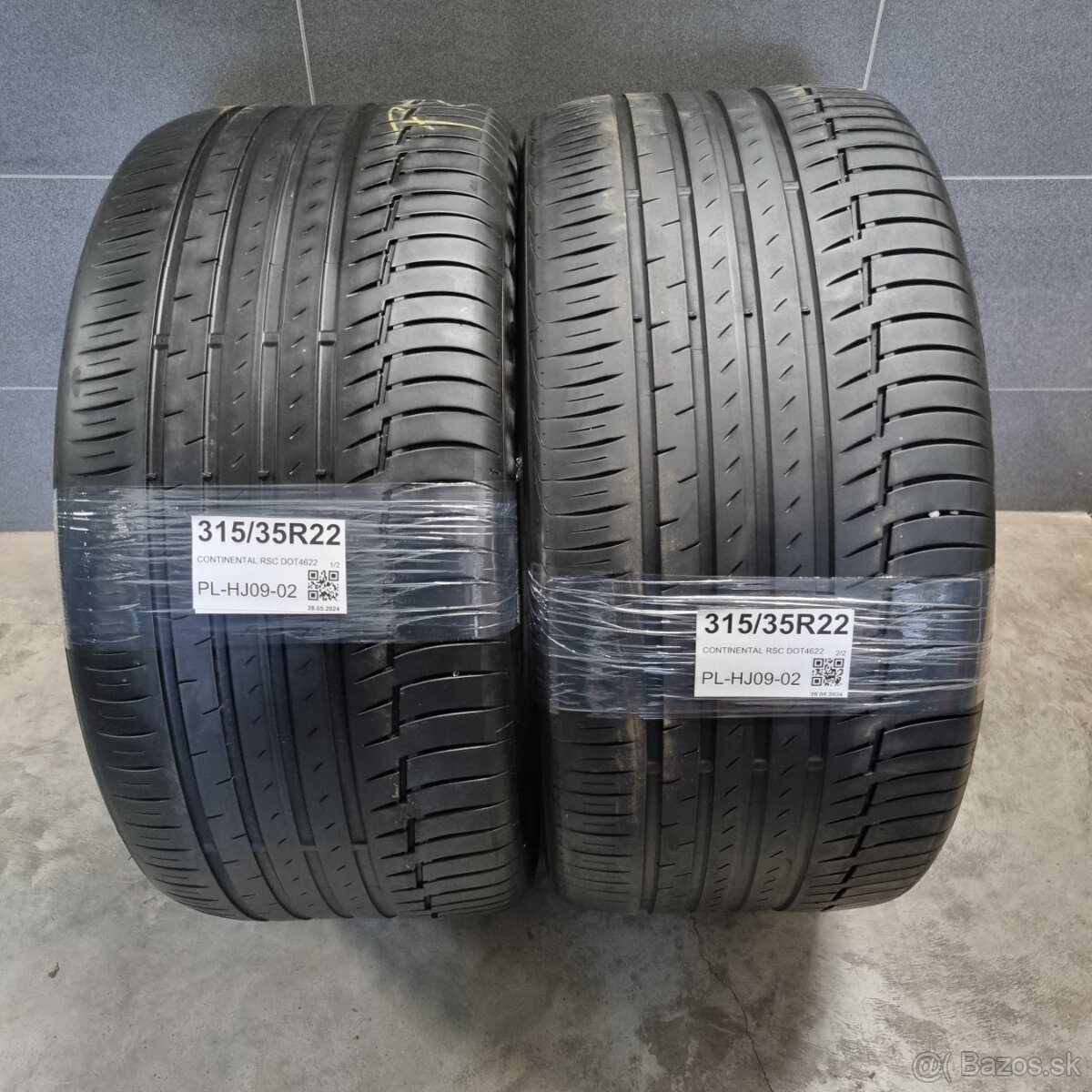 Letné pneumatiky pár 315/35 R22 CONTINENTAL RSC