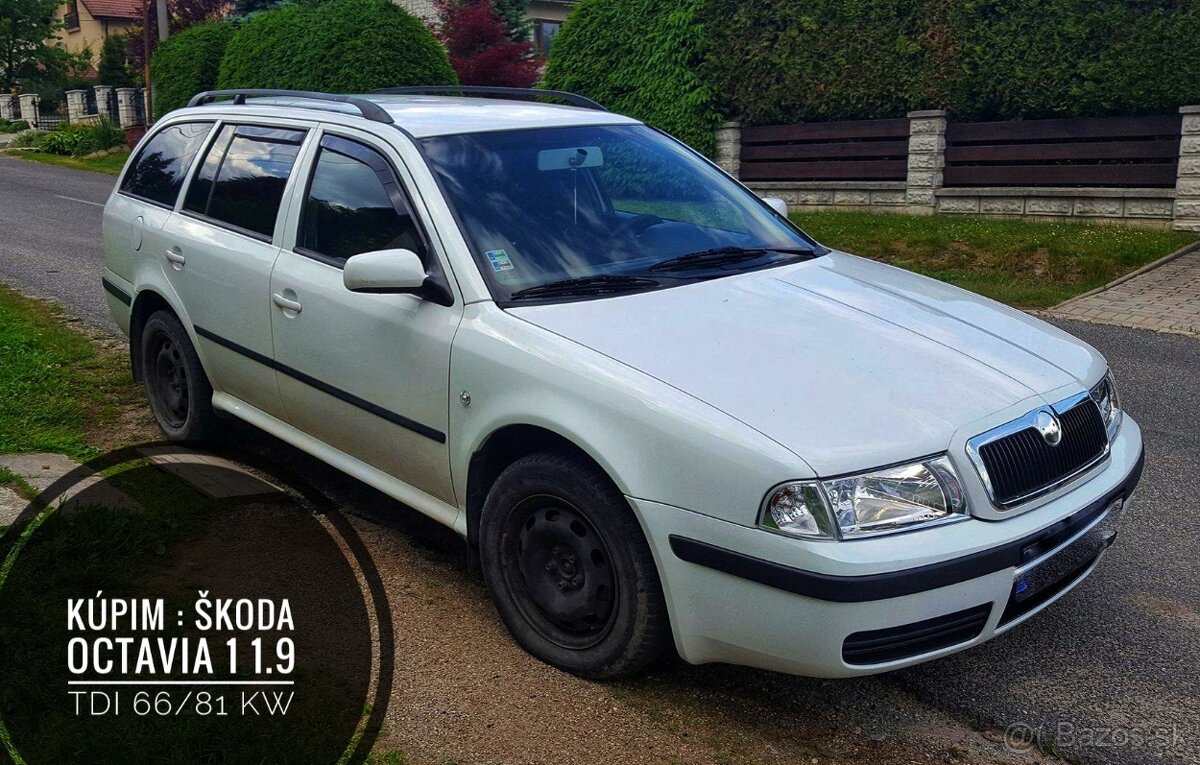 Kúpim Škoda Octavia Tdi 66/81 kw