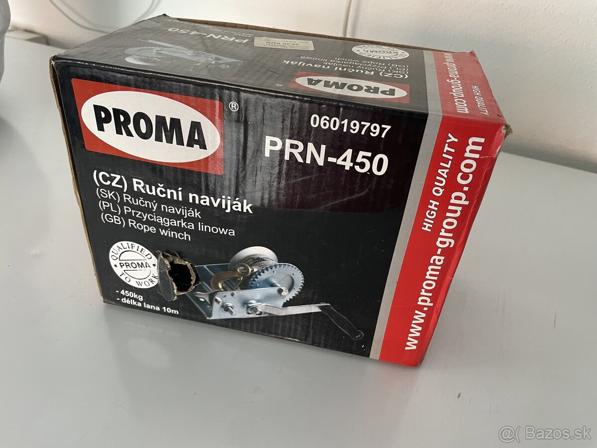 Predám ručný naviják PROMA PRN-450 - nový