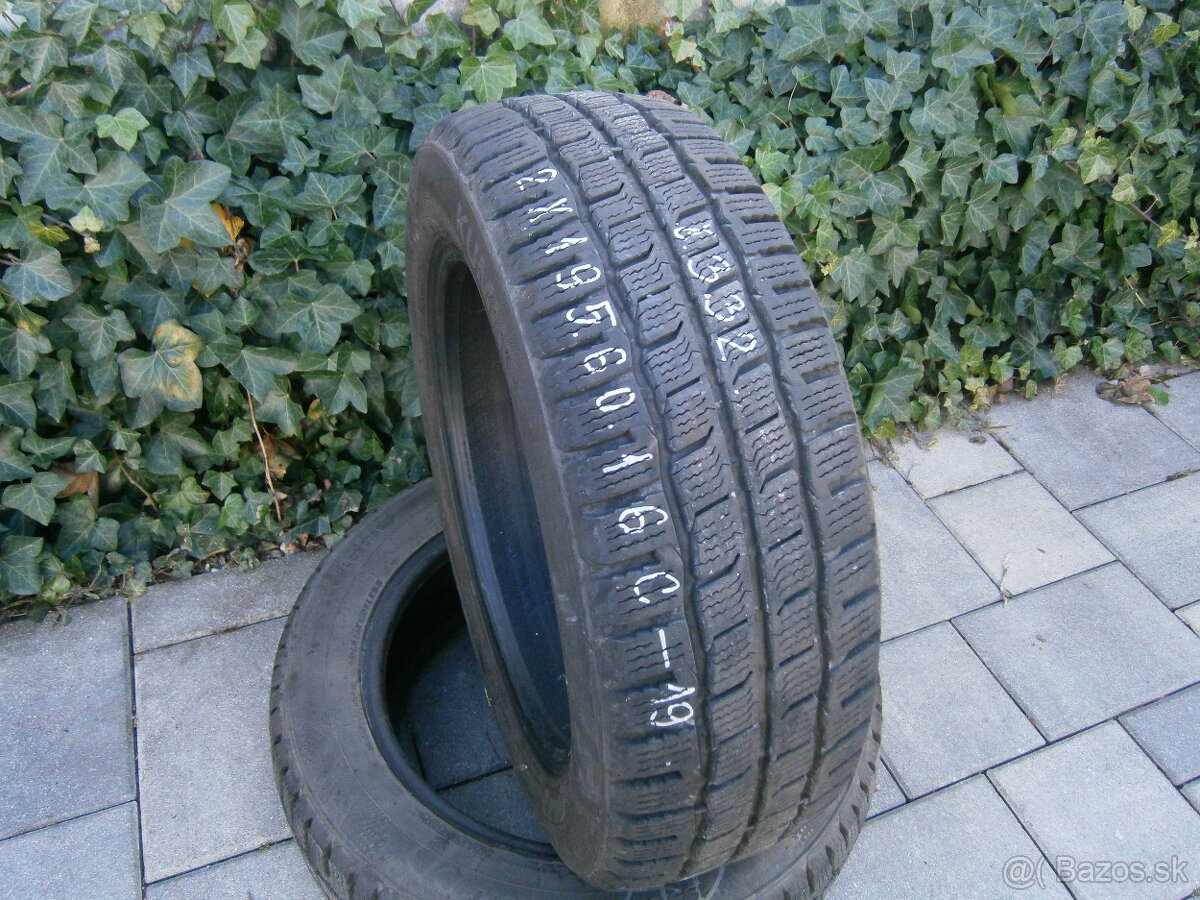 Predám 2x zimné pneu KUMHO 195/60 R16C 99/97T