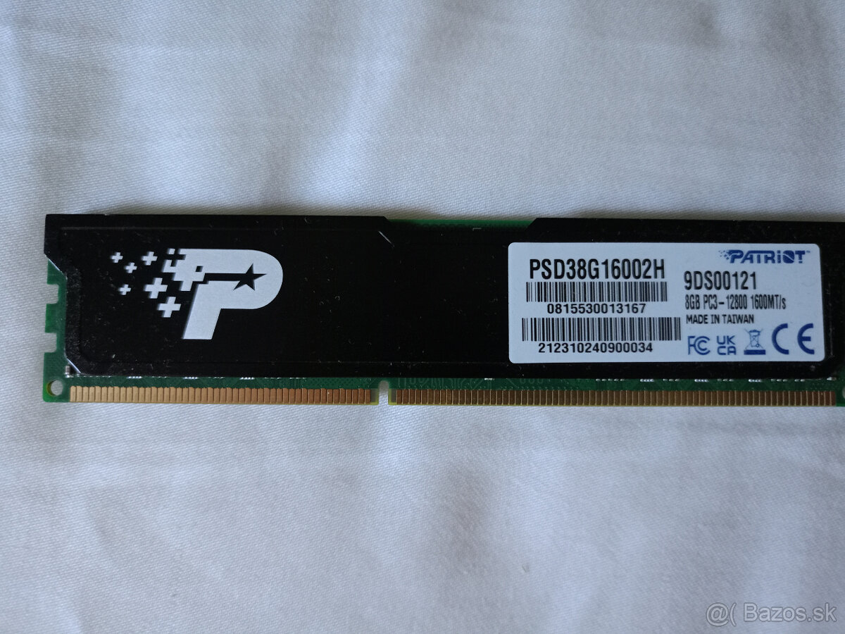 Patriot 8 GB DDR3 1600 MHz CL11