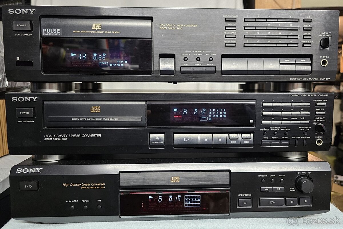 SONY CDP-XE220 , CDP-497, CDP-597 cd prehrávače