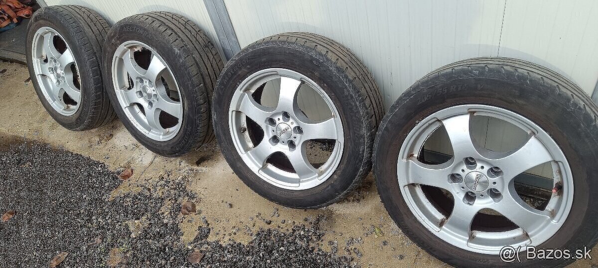 Elektróny DEZENT 5x112 s pneu Matador 205/55 R16 letné