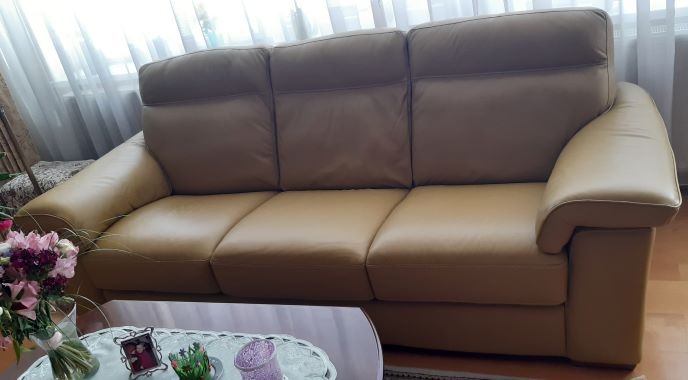 Kožená troj sedačka NATUZZI