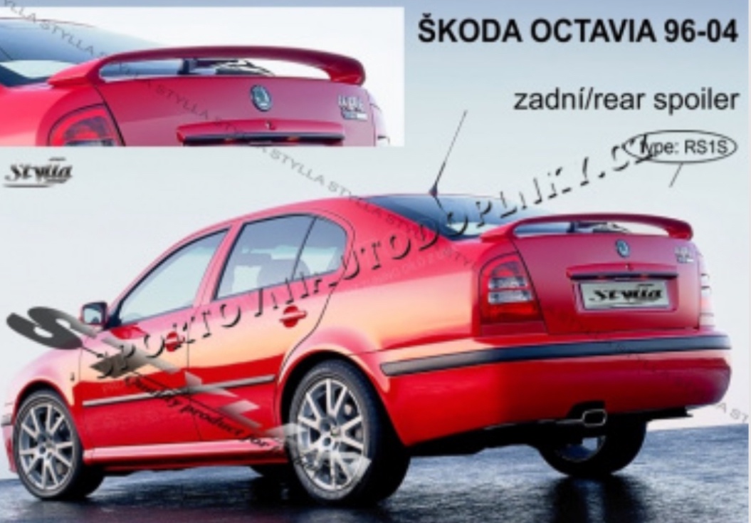 Octavia 1 RS zadné krídlo