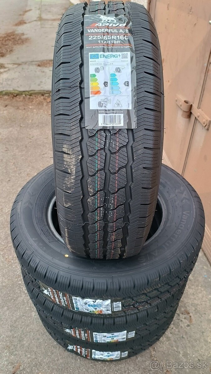 225/65 R16C záťažové (master, movano)