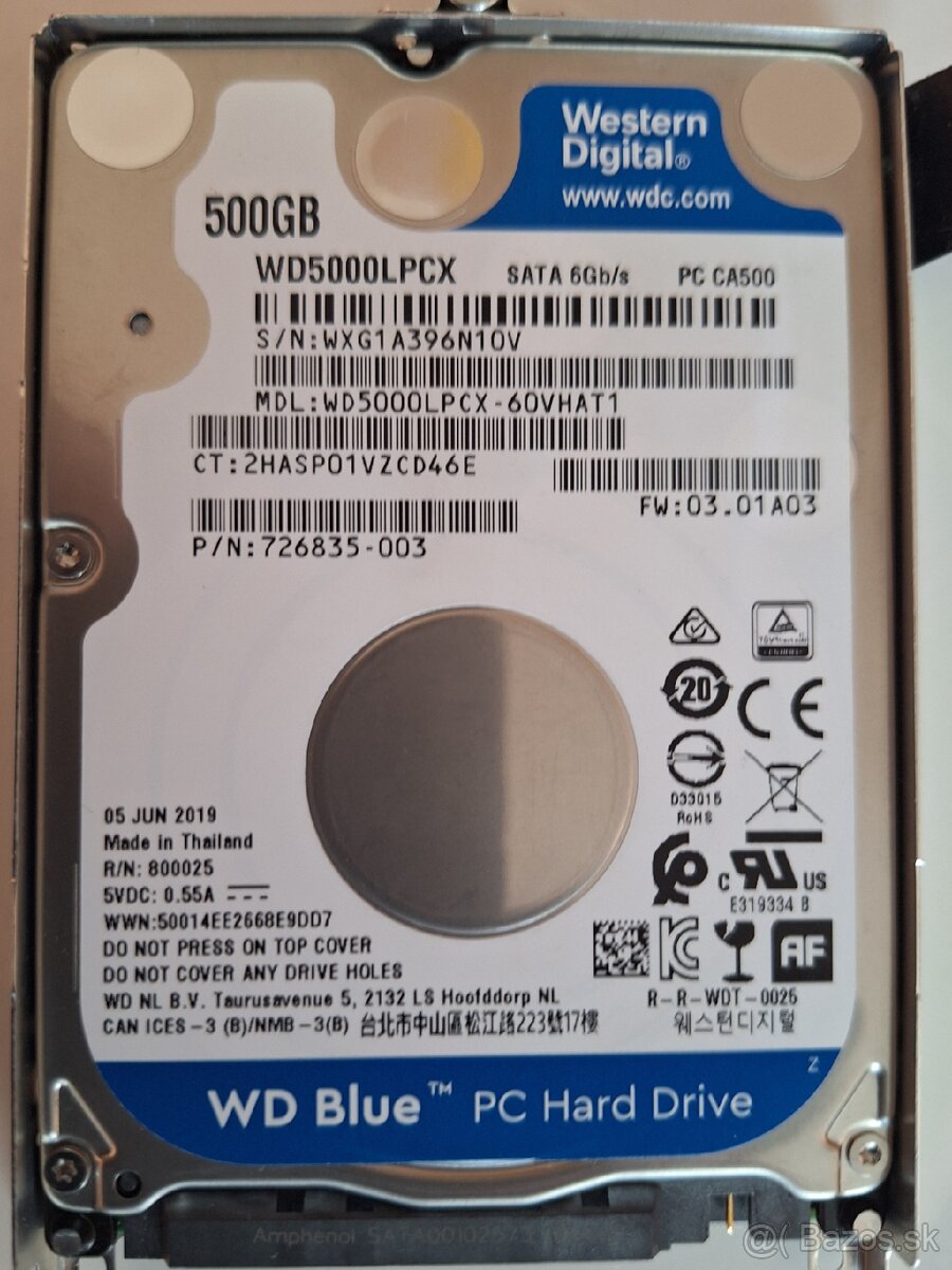 Wd hdd 500gb otestovany crystal mark.