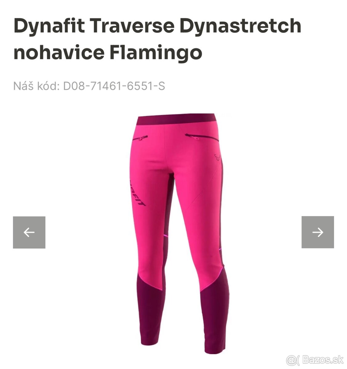 Predám  Dynafit dámske nohavice nové