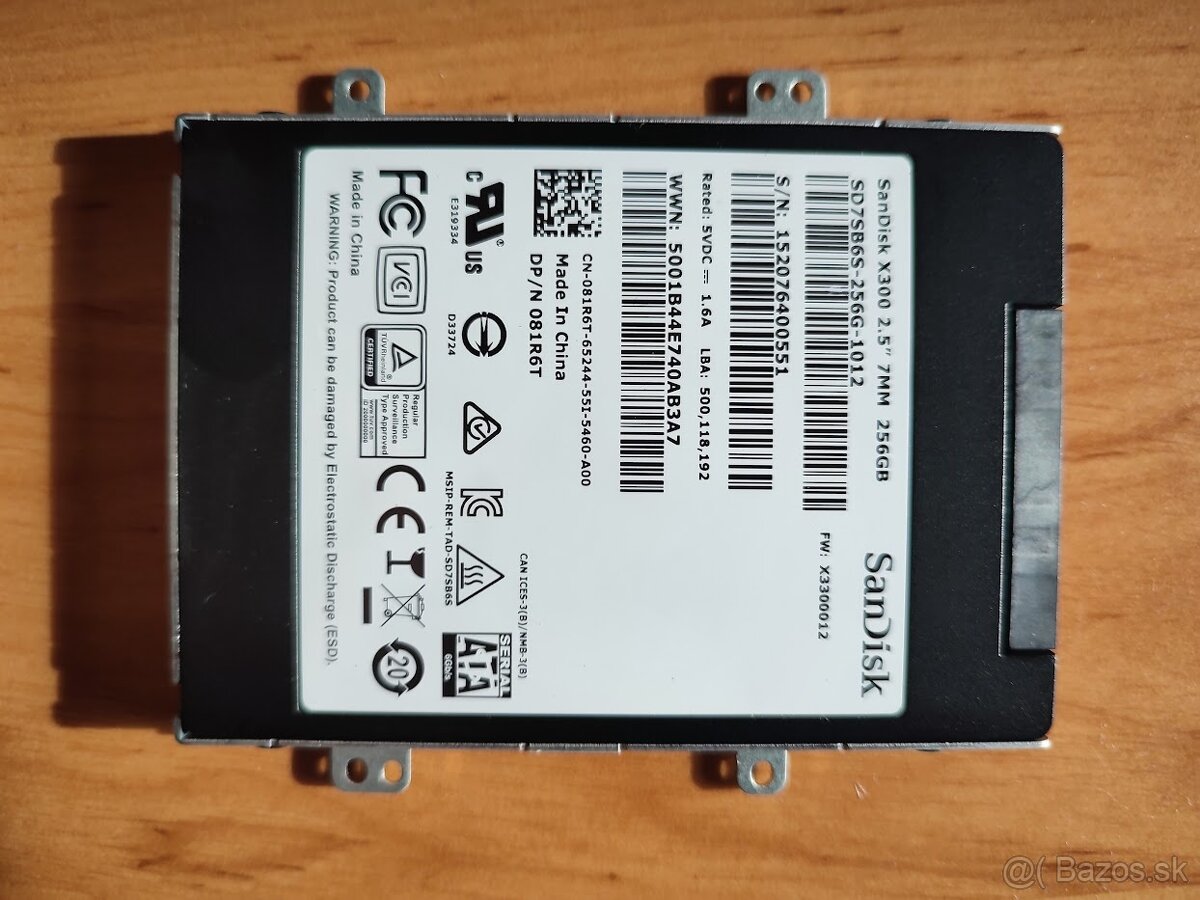 Sandisk x300 SSD 256gb