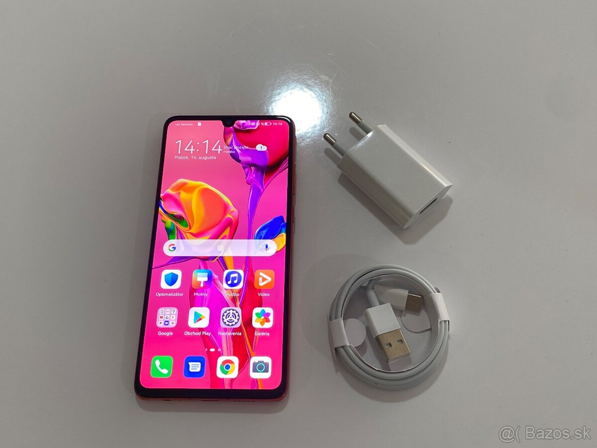 Huawei P30 6/128GB RED dobrý stav