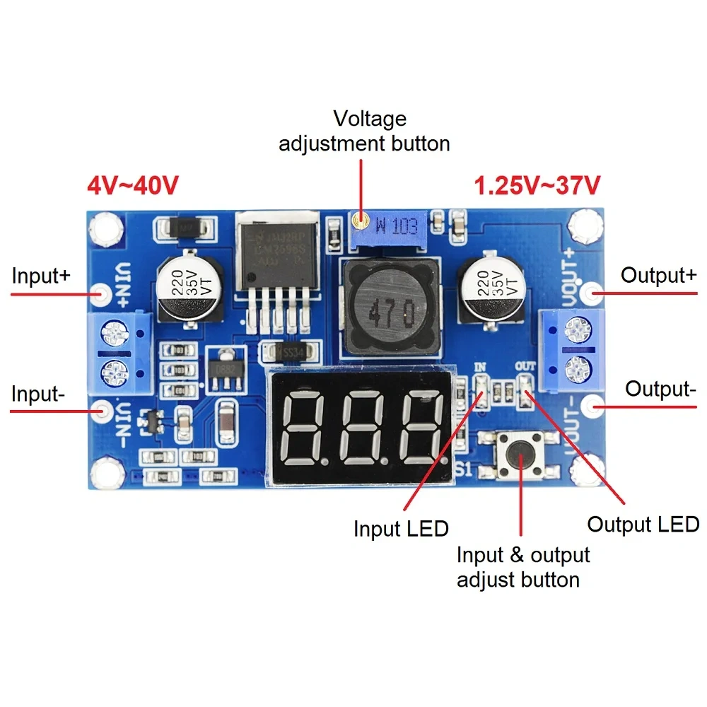 LM2596 DC DC Step Down konvertor