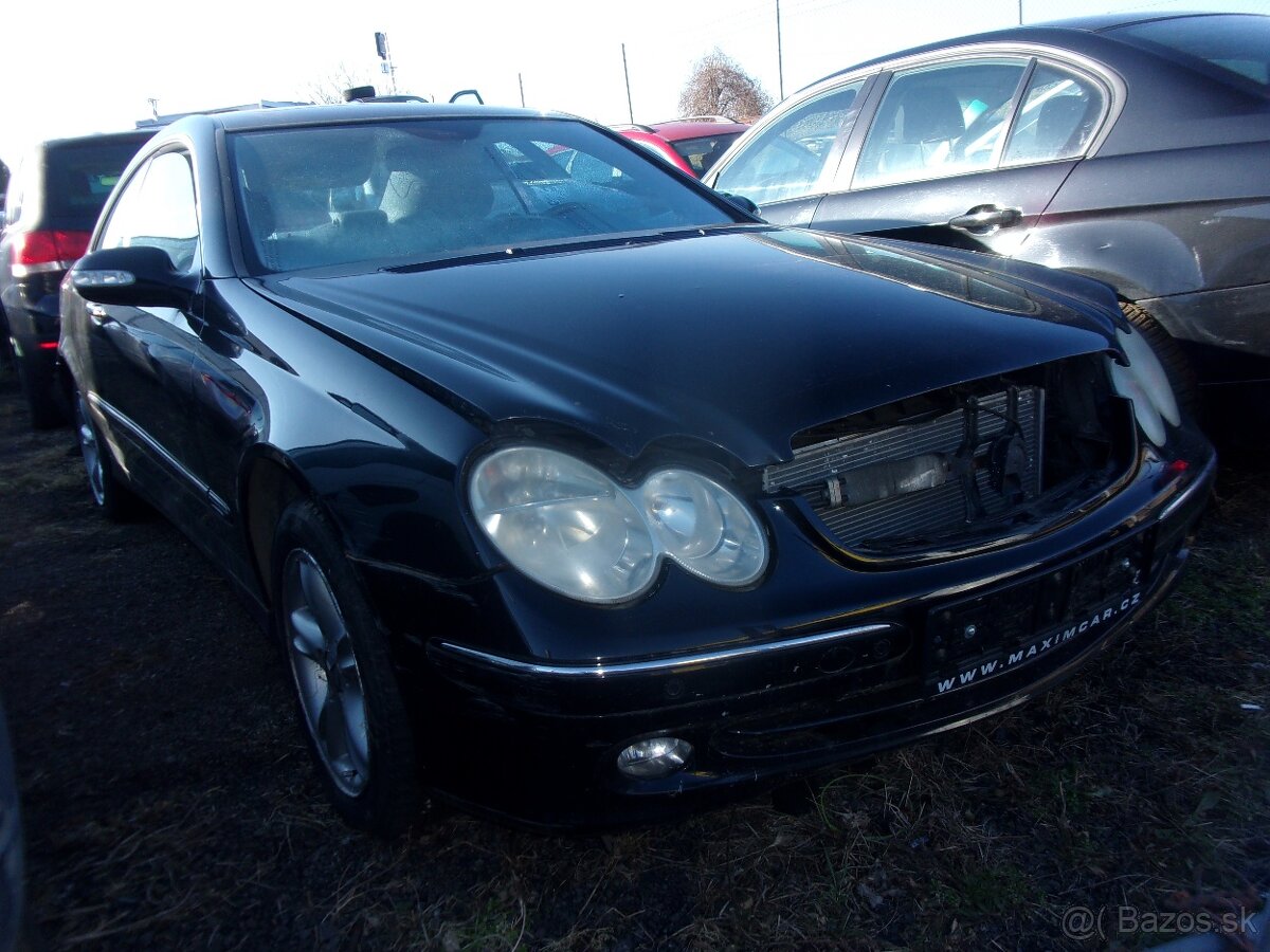 MERCEDES BENZ CLK W209 2003 ČERNÝ