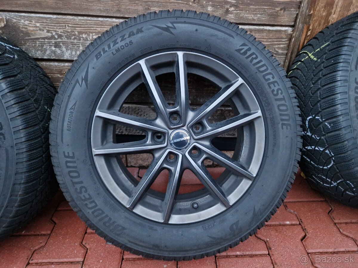 Kolesá 215/60 R16 99H M+S Zimné BRIDGESTONE