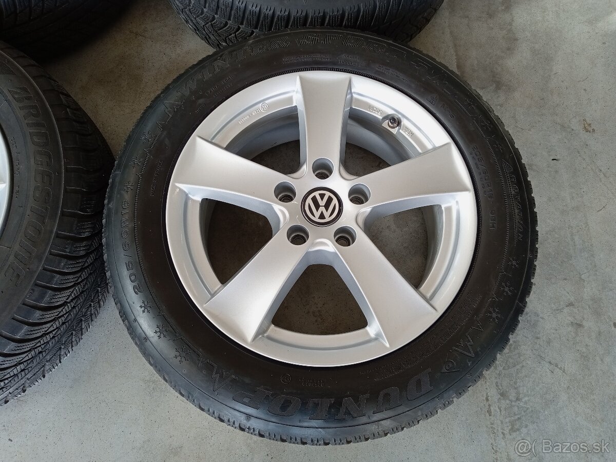 4ks zimne ALU 5x112 R16 6,5J ET48 DEZENT VOLKSWAGEN TOURAN