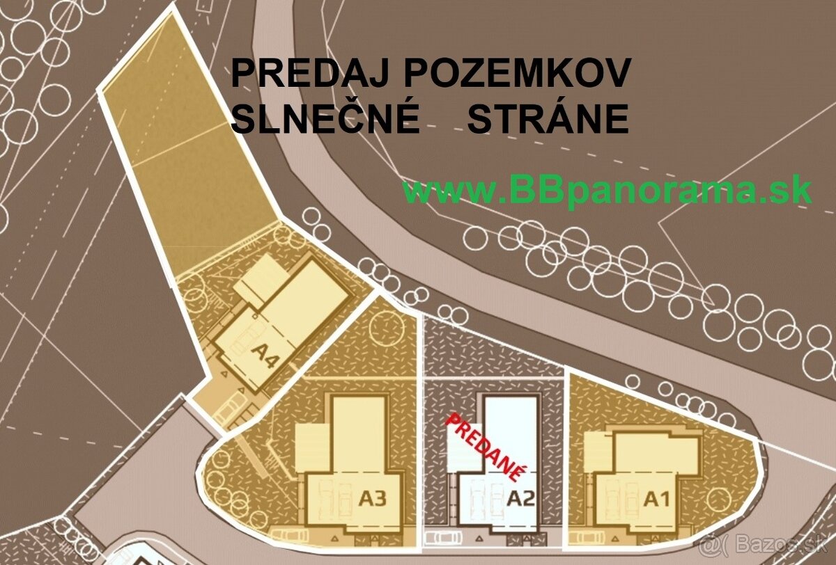 Predaj stavebných pozemkov, Slnečné stráne, Banská Bystrica