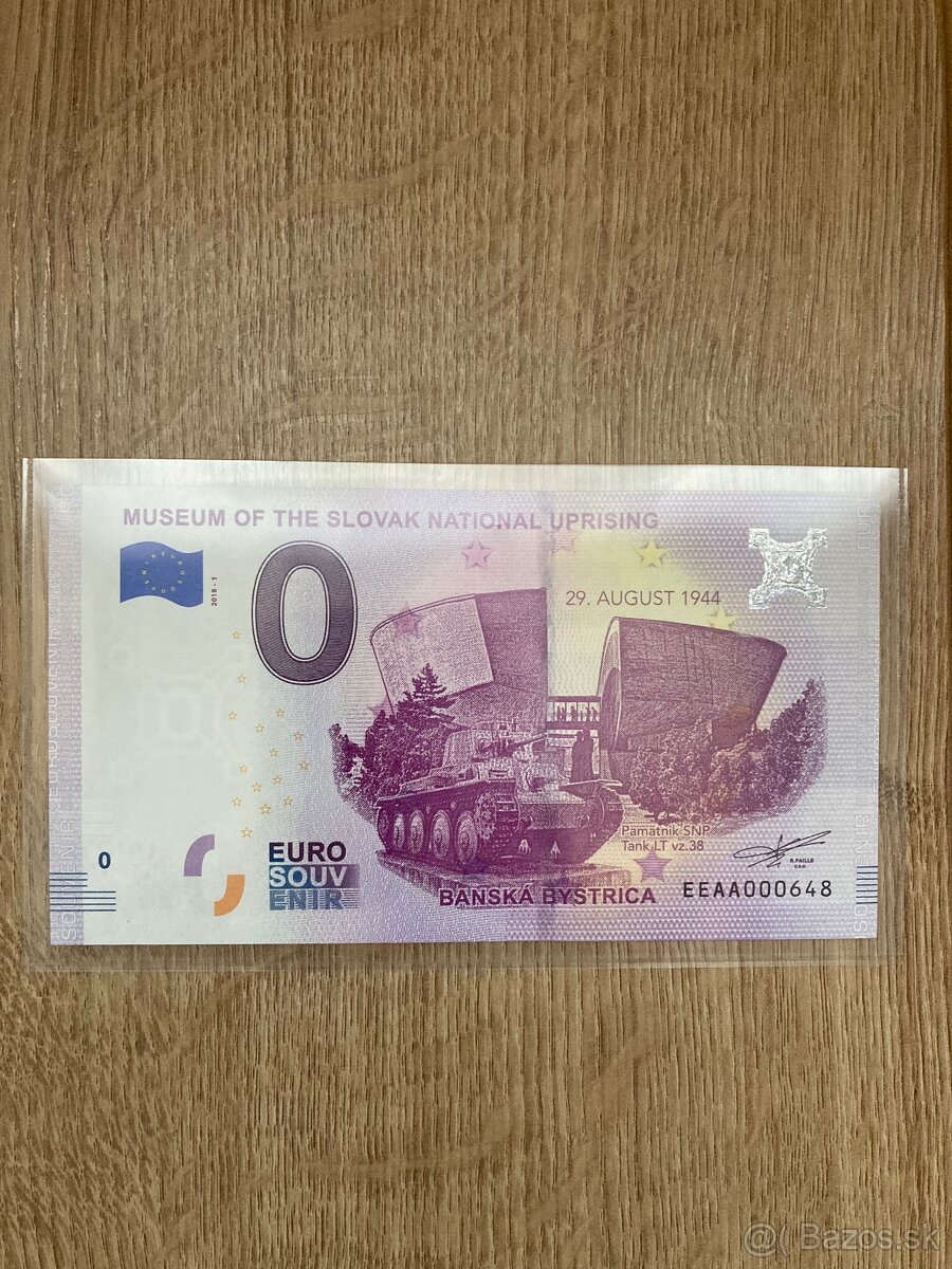 0€ bankovka SNP