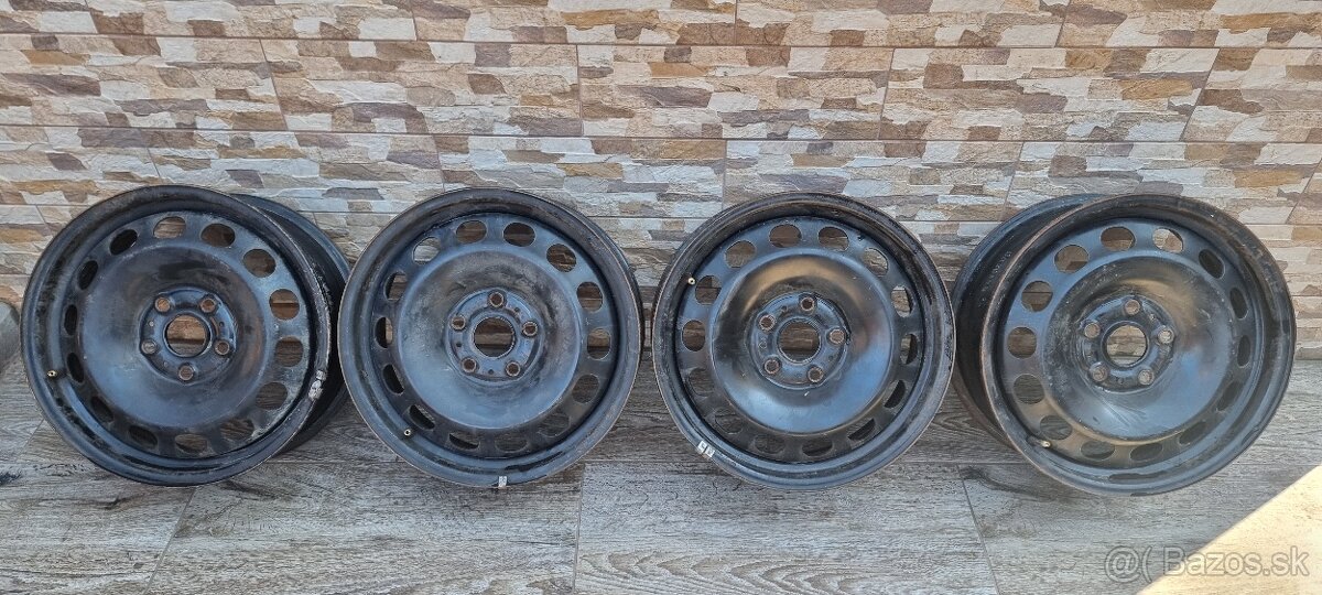 Predám plechove disky 5x112r15 et48 J6,orginal VW