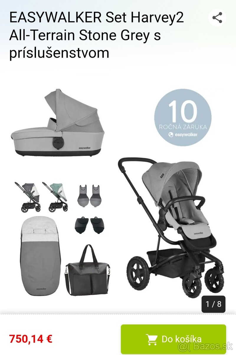 Easywalker Harvey 2 all terrain + vajicko Maxi cosi