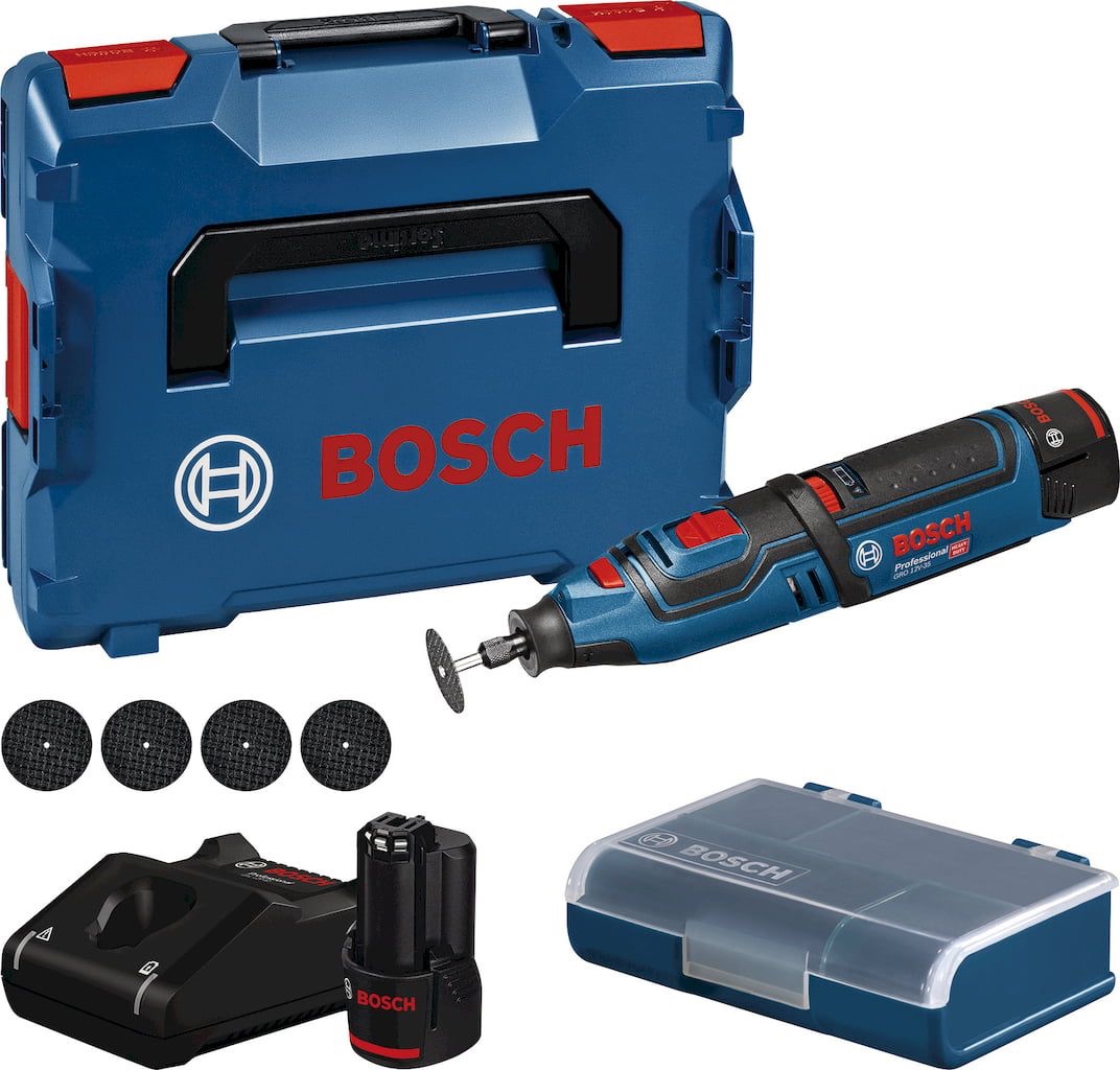 Bosch Akumulátorový rotačné náradie GRO 12V-35, 2x 2,0 Ah