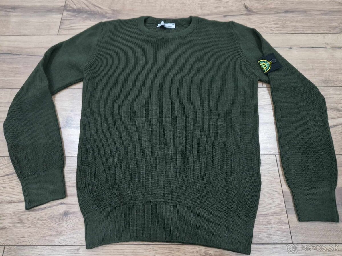 Novy pansky sveter STONE ISLAND zeleny Lko a 2XL