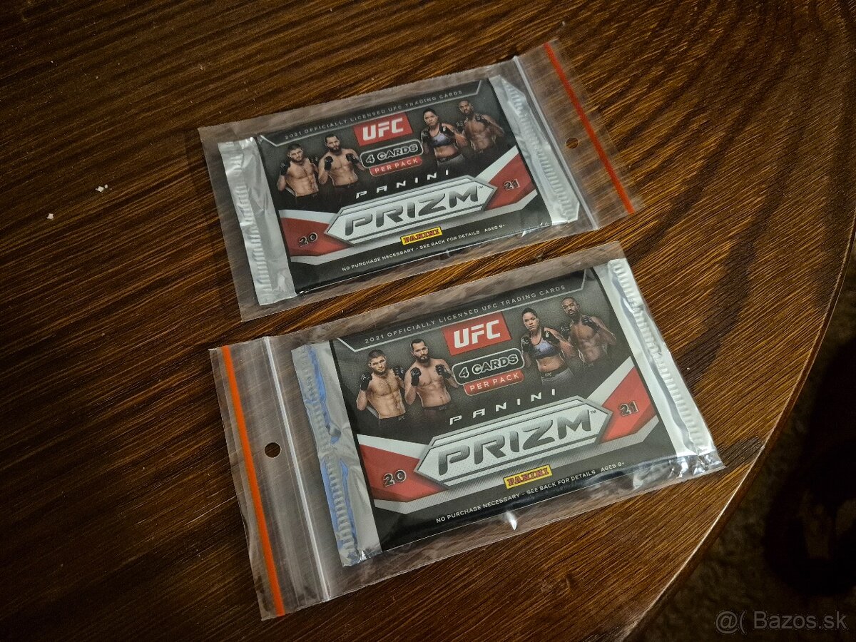 UFC 2021 Panini PRIZM 4 card pack