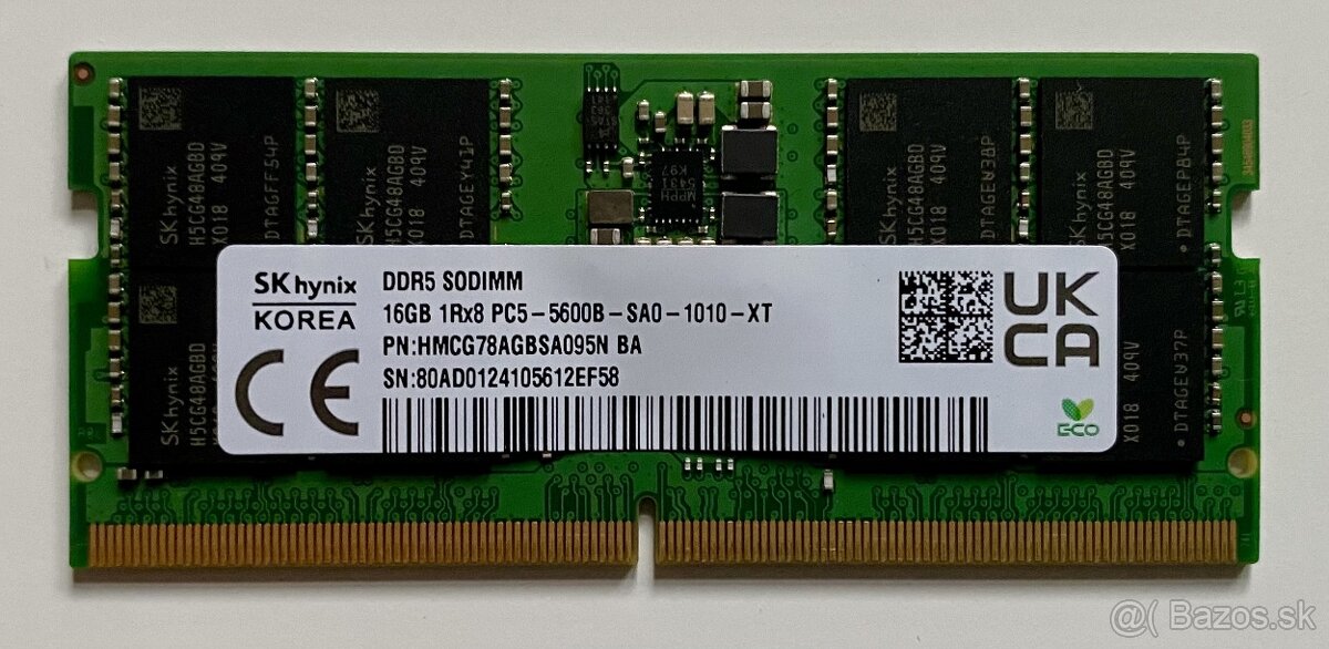 16 GB DDR5 5600 MHz