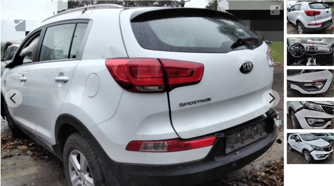 predám DVERE, MOTOR G4FD KIA SPORTAGE 1.6 GDI 2015 AIRBAGY,