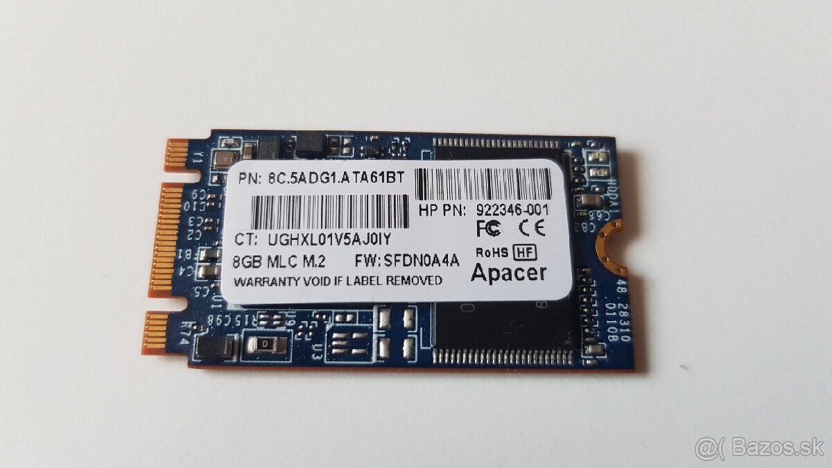 SSD 8GB MLC M.2 disk