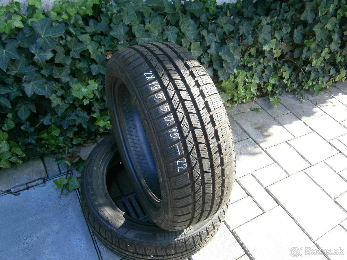 Predám 2x zimné pneu MOMO 195/50 R15 82HXL