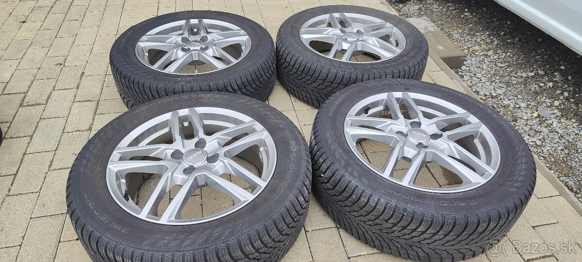 4x108 R17 Alutec elektróny + zimné pneu 215/60 r17