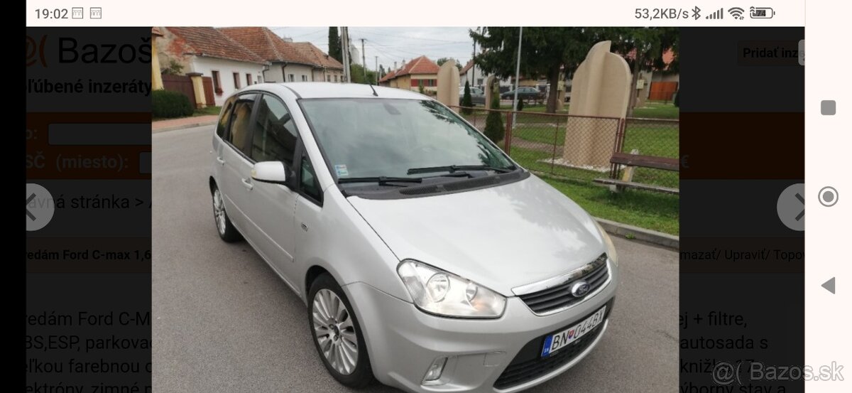 Predám Ford C Max TD DPF 80KW